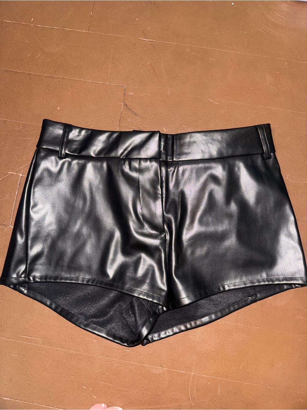 Superdown Priya Faux Leather Shorts